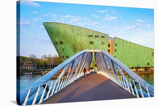 Netherlands, North Holland, Amsterdam. Science Center NEMO science museum, designed by Renzo Piano.-Jason Langley-Premier Image Canvas