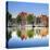 Netherlands, North Holland, Amsterdam. Typical Houses and Houseboats on Amstel River-Francesco Iacobelli-Premier Image Canvas