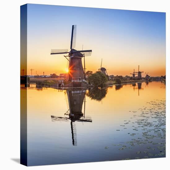 Netherlands, South Holland, Kinderdijk. Windmills-Francesco Iacobelli-Premier Image Canvas
