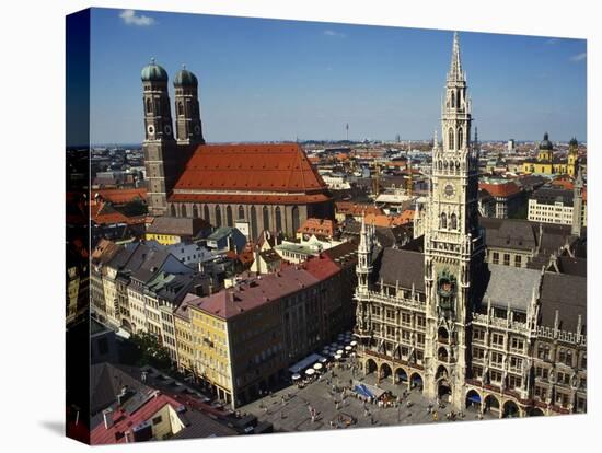 Neues Rathaus and the Frauenkirche, Munich, Bavaria, Germany-Ken Gillham-Premier Image Canvas