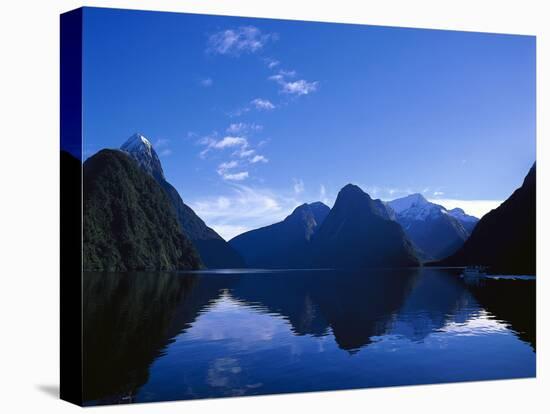 Neuseeland, Sv¼dinsel, Milford Sound, Berglandschaft, Mitre Peak, New Zealand, See-Thonig-Premier Image Canvas