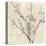 Neutral Blossoms on Cream I-Jennifer Goldberger-Stretched Canvas