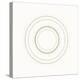 Neutral Circles On White-Ruth Palmer-Stretched Canvas