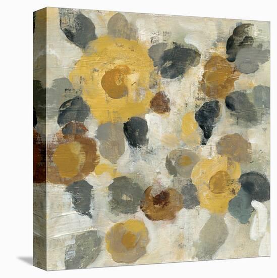 Neutral Floral Beige II Yellow Flowers-Silvia Vassileva-Stretched Canvas