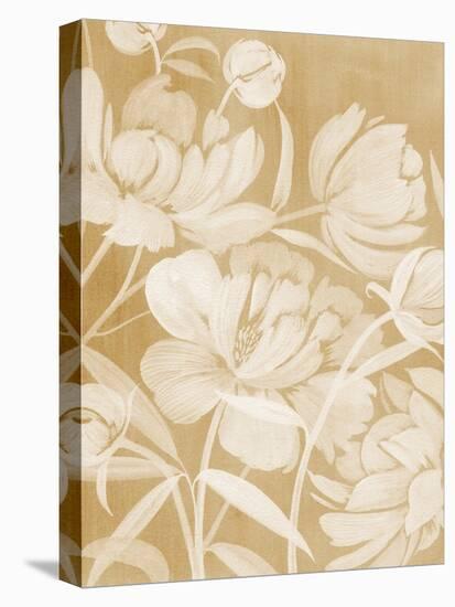 Neutral Peonies I-Grace Popp-Stretched Canvas