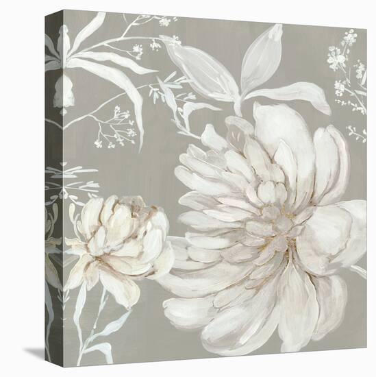 Neutral Peony I-Asia Jensen-Stretched Canvas