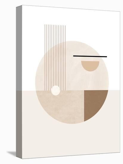 Neutral Semicircles Poster No.2-Elena Ristova-Premier Image Canvas