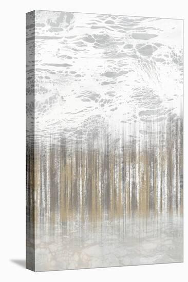 Neutral Staggered Lines II-Jennifer Goldberger-Stretched Canvas