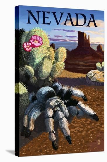 Nevada - Blond Tarantula-Lantern Press-Stretched Canvas