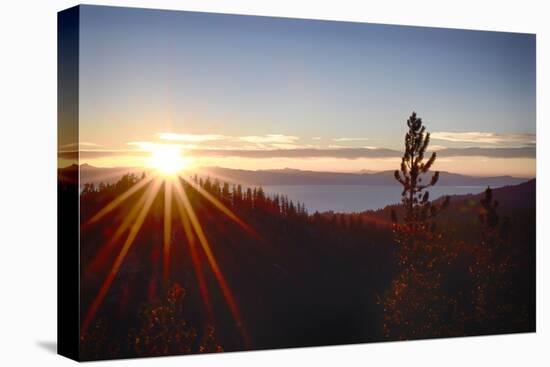 Nevada, Lake Tahoe at Sunset-Savanah Stewart-Premier Image Canvas