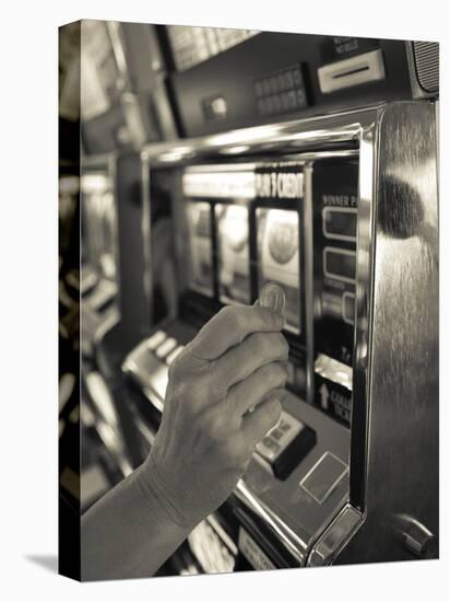 Nevada, Las Vegas, Mccarran International Airport, Slot Machines, USA-Walter Bibikow-Premier Image Canvas