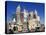 Nevada, Las Vegas, Statue of Liberty and New York New York City Skyline Reproduction, USA-Christian Kober-Premier Image Canvas