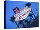 Nevada, Las Vegas, Welcome to Fabulous Las Vegas Sign, Defocussed, USA-Walter Bibikow-Premier Image Canvas