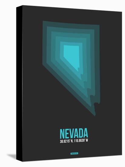 Nevada Radiant Map 5-NaxArt-Stretched Canvas