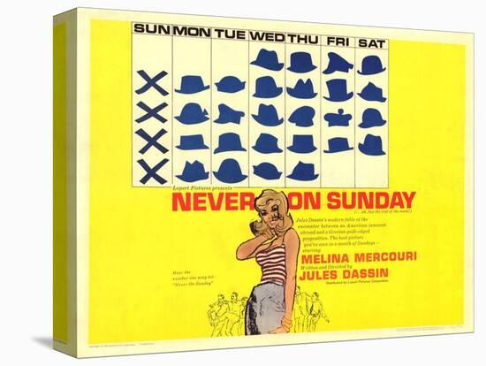 Never on Sunday, 1960-null-Stretched Canvas