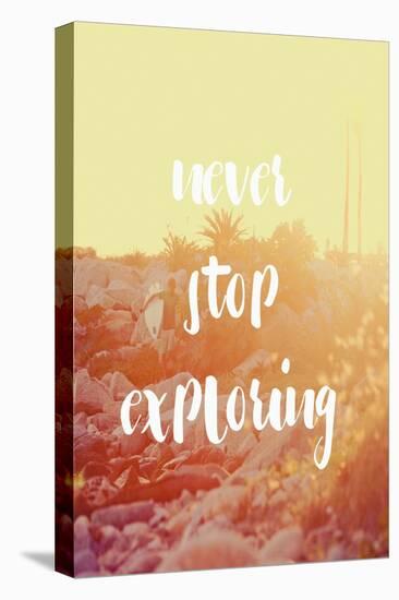 Never Stop Exploring-Lila Fe-Stretched Canvas