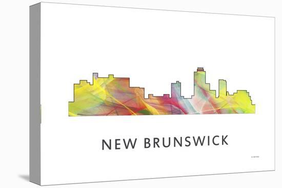 New Brunswick New Jersey Skyline Wb1-Marlene Watson-Premier Image Canvas