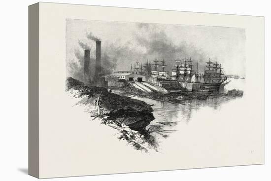 New Brunswick, River Front, Chatham, Canada, Nineteenth Century-null-Premier Image Canvas