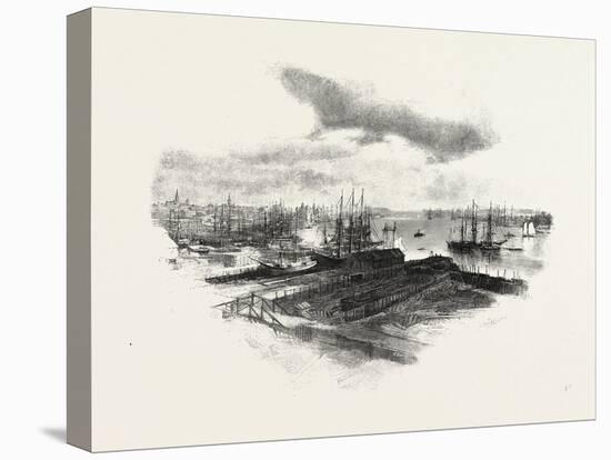 New Brunswick, St. John, from Portland, Canada, Nineteenth Century-null-Premier Image Canvas