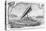 New Caledonia, Pirogue of the Isle of Pines, after a Pen and Ink Drawing of a Deportee,…-null-Premier Image Canvas