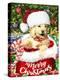 New Christmas puppy-Arnica Burnstone-Premier Image Canvas