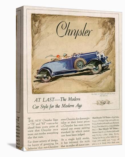 New Chrysler 75-The Modern Car-null-Stretched Canvas