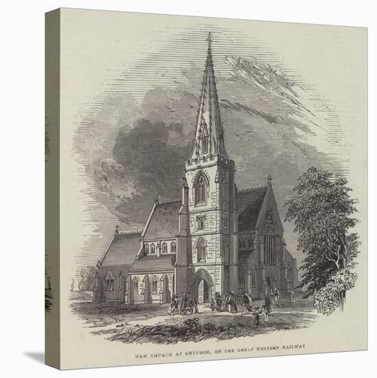 New Church at Swindon, on the Great Western Railway-null-Premier Image Canvas