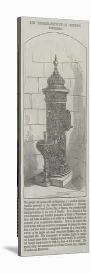 New Drinking-Fountain at Bowness, Windermere-null-Premier Image Canvas