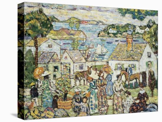 New England Harbour, c.1919-23-Maurice Brazil Prendergast-Premier Image Canvas