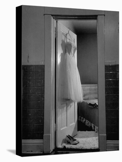 New Formal Dress and Shoes For 15 Year Old Girl, Going to Her First Formal Dance at Naval Armory-Cornell Capa-Premier Image Canvas