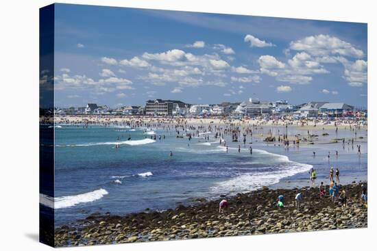 New Hampshire, Hampton Beach, Beach in Summer-Walter Bibikow-Premier Image Canvas