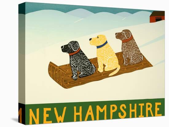 New Hampshire Sled Dogs-Stephen Huneck-Premier Image Canvas