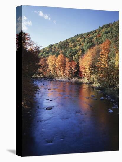 New Hampshire, White Mts Nf, Sugar Maples and Wild Ammonoosuc River-Christopher Talbot Frank-Premier Image Canvas