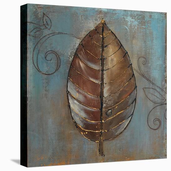 New Leaf V (Blue)-Patricia Pinto-Stretched Canvas