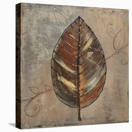 New Leaf VIII (taupe)-Patricia Pinto-Stretched Canvas