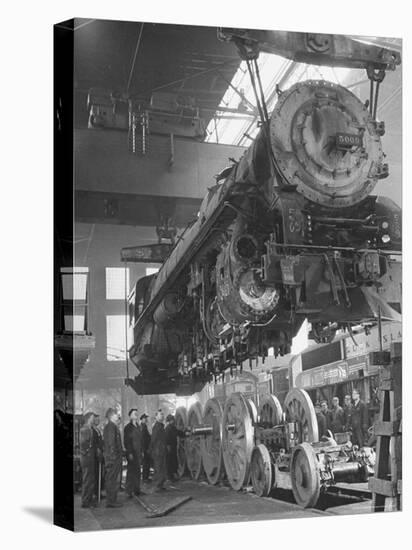 New Locomotives Being Built in Main Shop-Bernard Hoffman-Premier Image Canvas