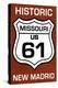 New Madrid, Missouri - US 61 Sign-Lantern Press-Stretched Canvas