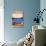 New Mexico - Canoe and Lake-Lantern Press-Stretched Canvas displayed on a wall