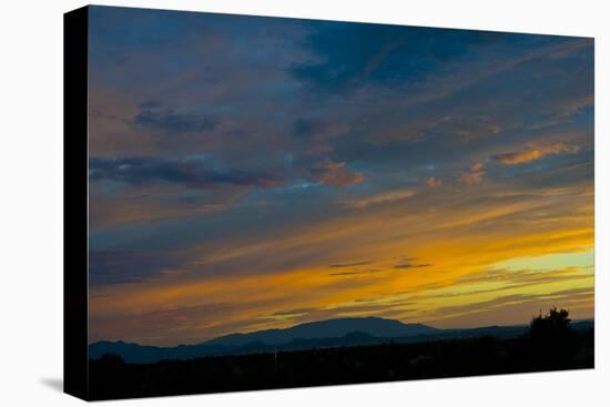 New Mexico, Santa Fe, Sunset from Hyde Park Road at Avenida Primera S-Bernard Friel-Premier Image Canvas