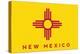 New Mexico State Flag - Letterpress-Lantern Press-Stretched Canvas