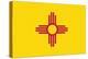 New Mexico State Flag-Lantern Press-Stretched Canvas