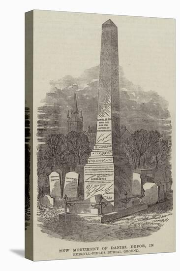 New Monument of Daniel Defoe, in Bunhill-Fields Burial Ground-null-Premier Image Canvas