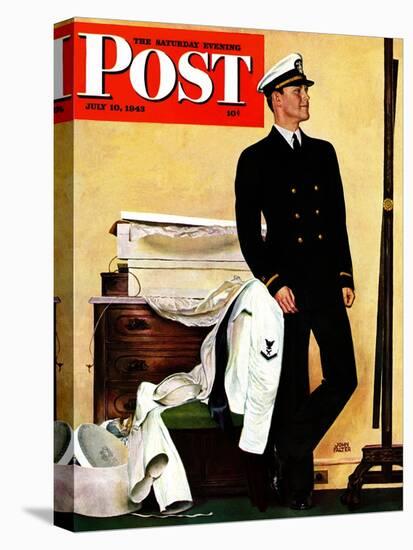 "New Naval Officer," Saturday Evening Post Cover, July 10, 1943-John Falter-Premier Image Canvas