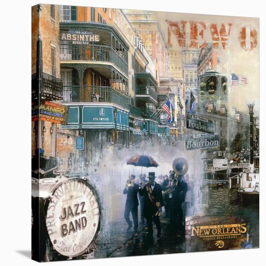 New Orleans II-John Clarke-Stretched Canvas