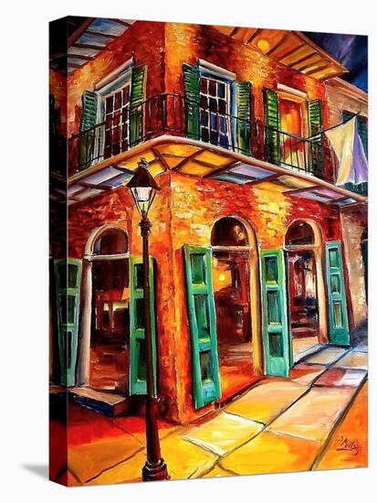 New Orleans Jazz Corner-Diane Millsap-Stretched Canvas