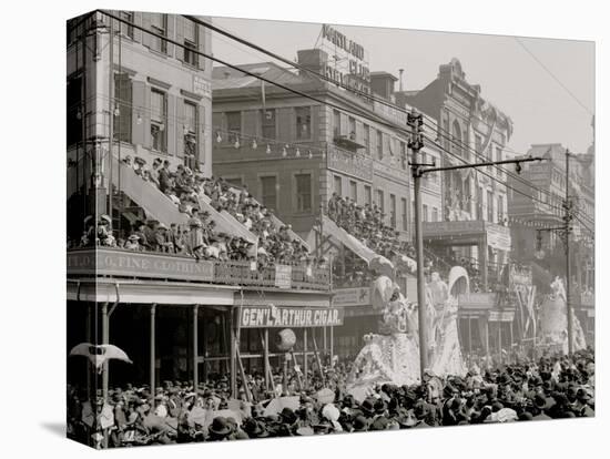 New Orleans, La., Mardi Gras Day, Thered Pageant-null-Stretched Canvas