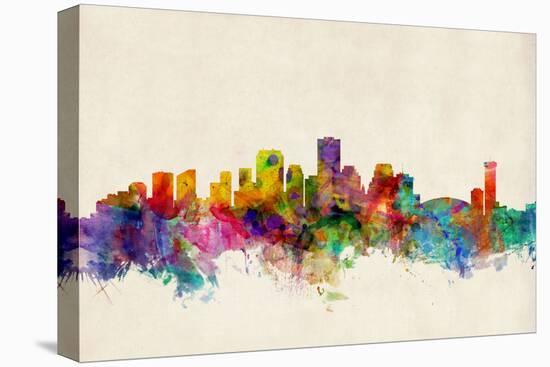 New Orleans Louisiana Skyline-Michael Tompsett-Stretched Canvas
