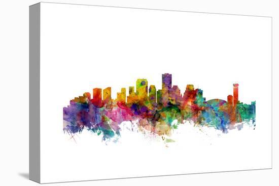 New Orleans Louisiana Skyline-Michael Tompsett-Stretched Canvas