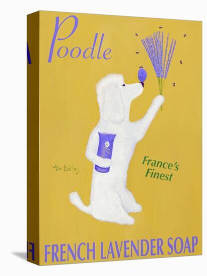 New Poodle Lavender-Ken Bailey-Premier Image Canvas