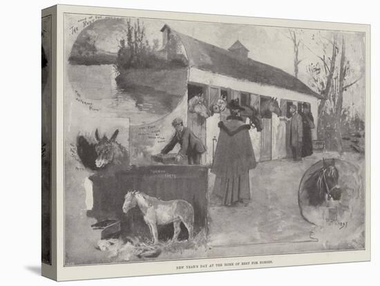 New Year's Day at the Home of Rest for Horses-Henry Charles Seppings Wright-Premier Image Canvas